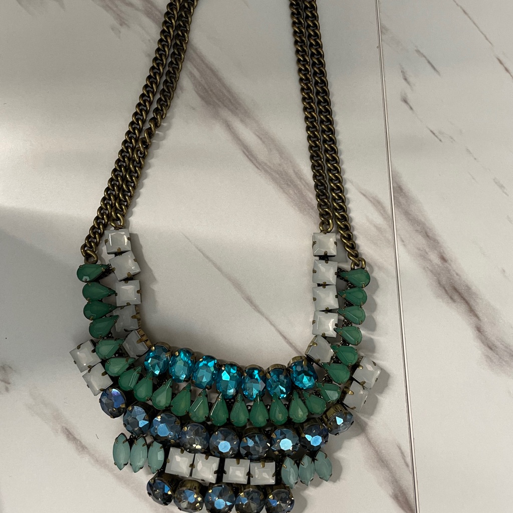 Rustic Multicolored Statement Necklace
